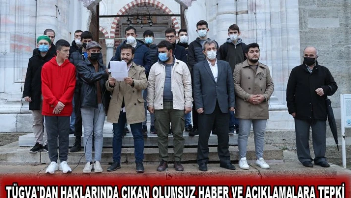 TÜGVA'dan haklarında çıkan olumsuz haber ve açıklamalara tepki