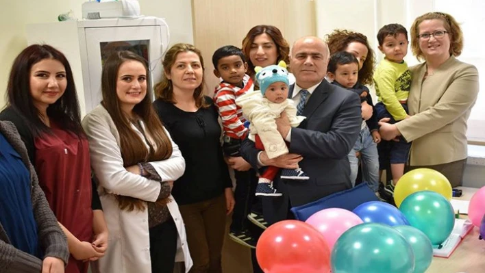 30 çocuk aşılandı
