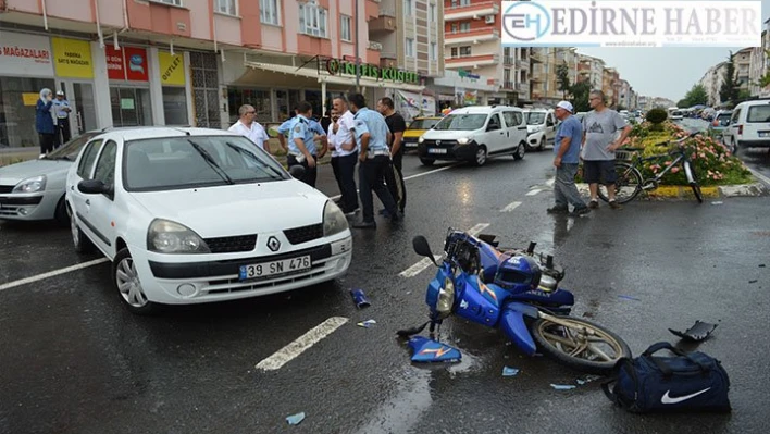 Lüleburgaz'da trafik kazası: 1 yaralı