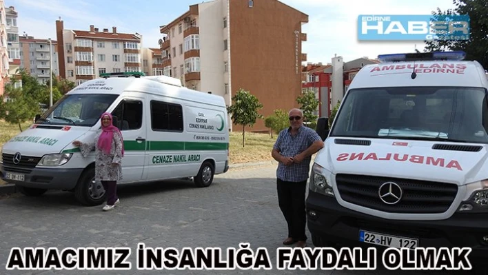 Kendi ambulansı ile şifa dağıtıyorlar