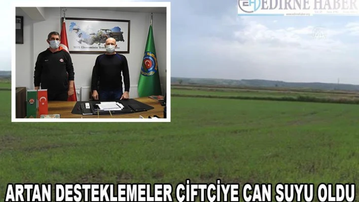 Artan Desteklemeler Çiftçiye Can Suyu Oldu