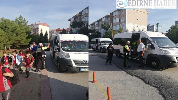 Okul servislerine denetim