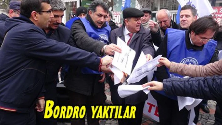 Bordro yaktılar