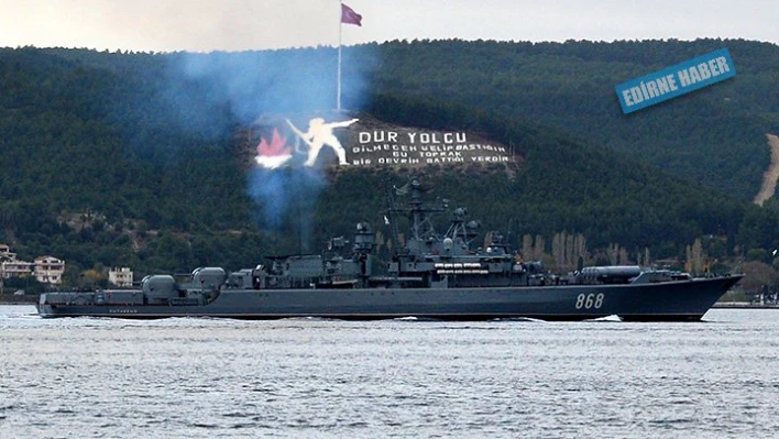 Boğazdan Rus gemisi geçti