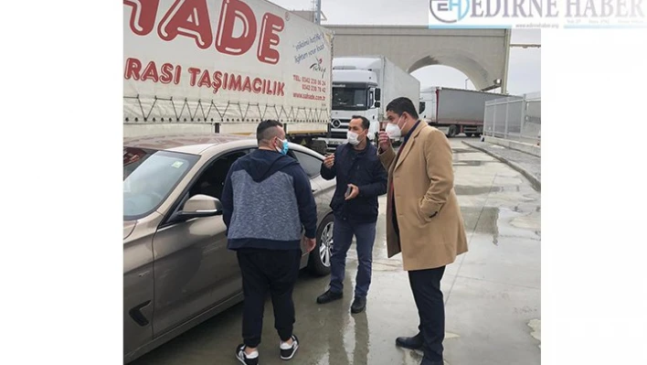 Edirne Sağlık Müdürü Yıldırım, İpsala Sınır Kapısı'ndaki Kovid-19 tedbirlerini inceledi