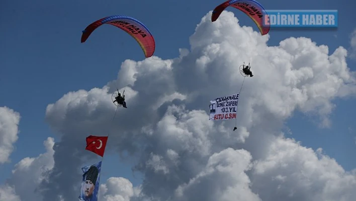 'Şehitlere saygı' uçuşu