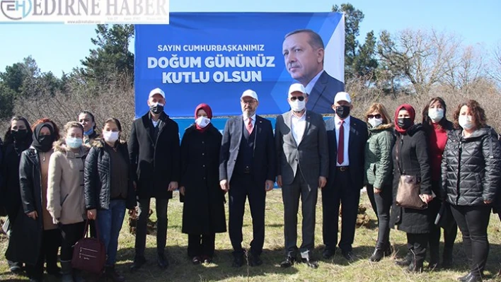 Recep Tayyip Erdoğan Hatıra Ormanı'na fidan dikildi