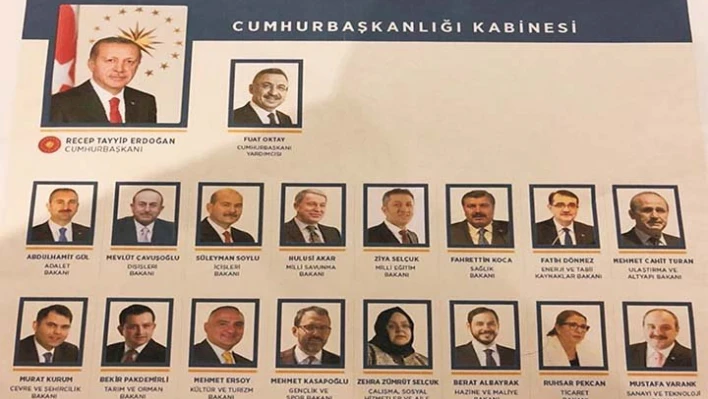 YENİ KABİNE BELLİ OLDU