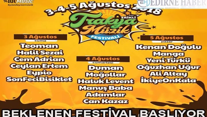 Beklenen festival başladı