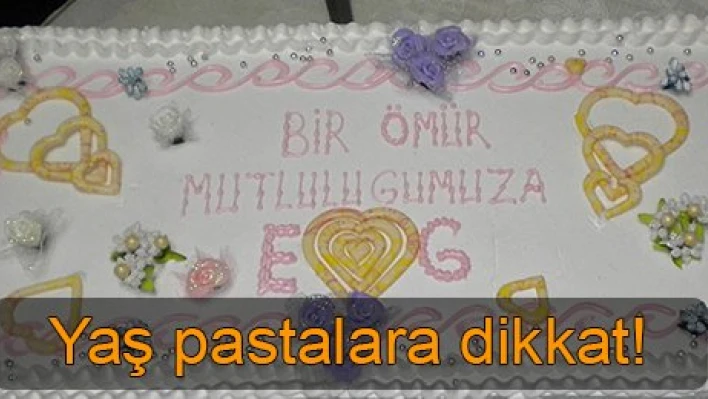 Düğün pastalarına dikkat