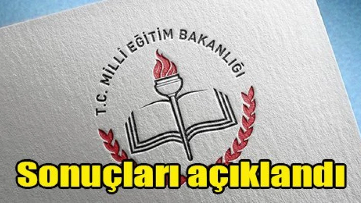 Sonuçları açıklandı