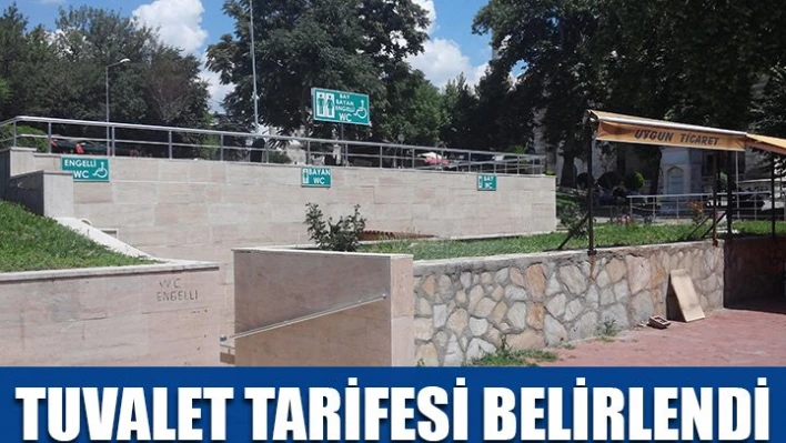 Tuvalet ücreti 1 lira