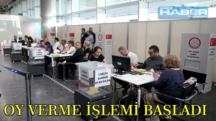 Sınır kapılarında oy verme işlemi başladıÂ Â 