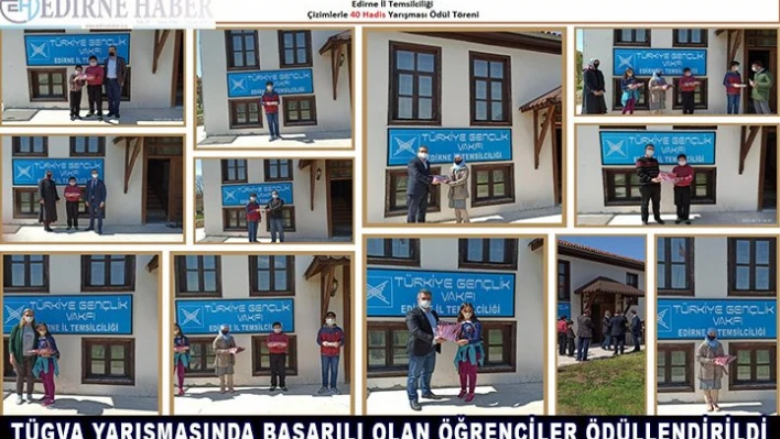 TÜGVA yarışmasında başarılı olan öğrenciler ödüllendirildi