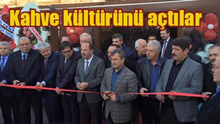 Kahve kültürü açıldı