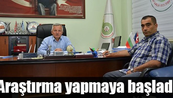 Araştırmalara başladılar