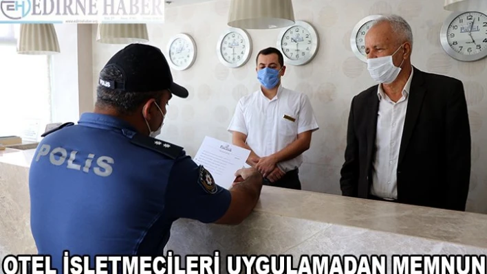 Edirne'de otel işletmecileri 'HES kodu' uygulamasından memnun