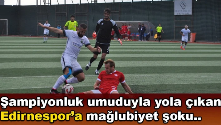 Edirnespor yara aldı