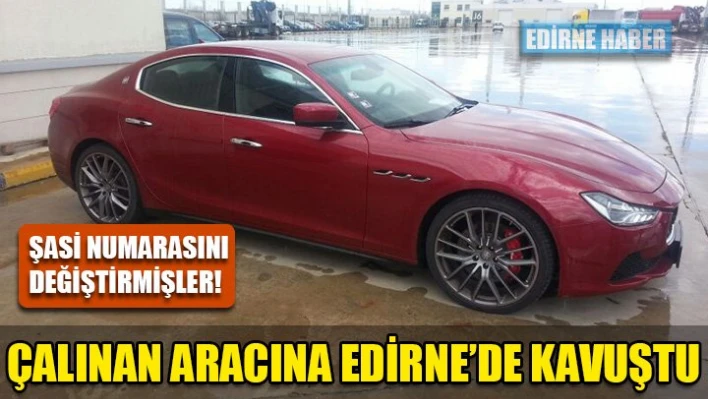 Çalınan aracına kavuştu