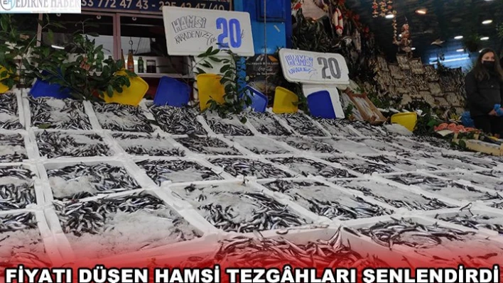 Fiyatı düşen hamsi tezg&acirchları şenlendirdi