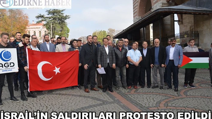 İsrail'in Saldırıları Protesto Edildi