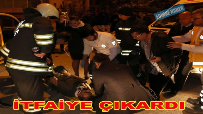 Araçta sıkıştı
