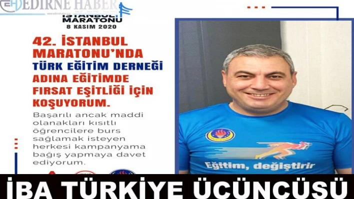 İBA, TÜRKİYE ÜÇÜNCÜSÜ