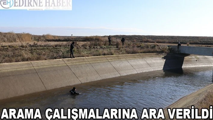 Edirne'de aracı kanalda bulunan avukatı arama çalışmalarına ara verildi