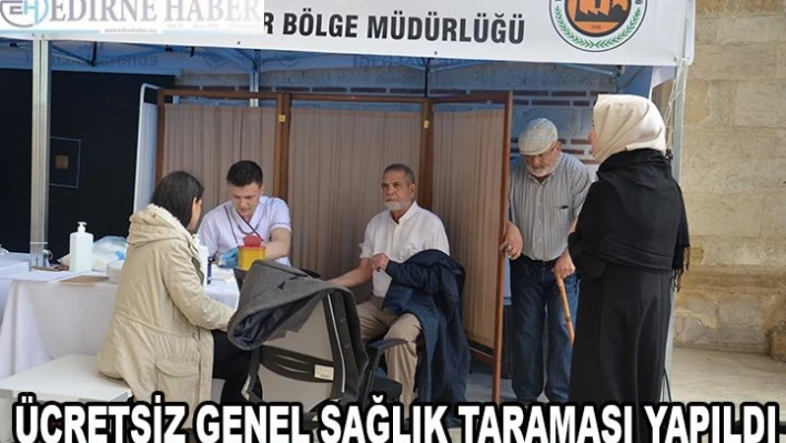 Ücretsiz Genel Sağlık Taraması Yapıldı