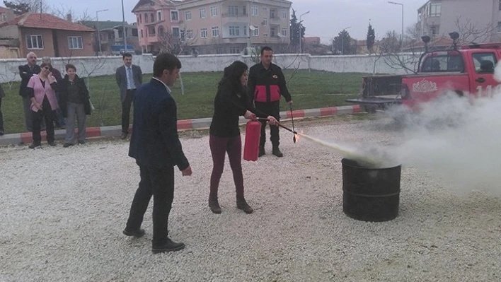 Tatbikat yaptılar