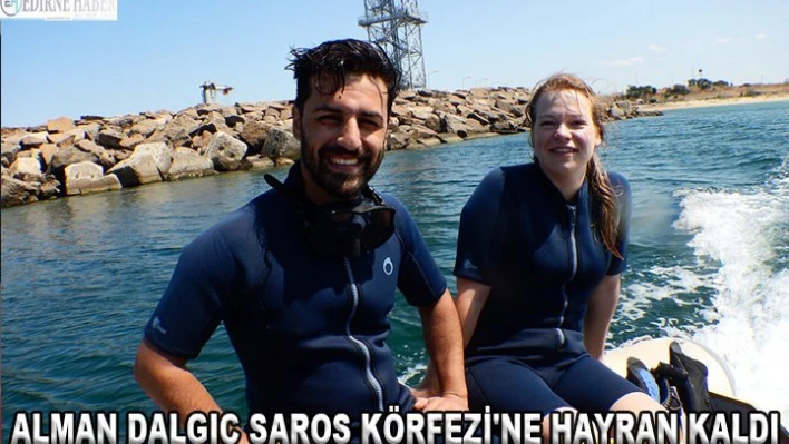 Alman dalgıç Saros Körfezi'ne hayran kaldı