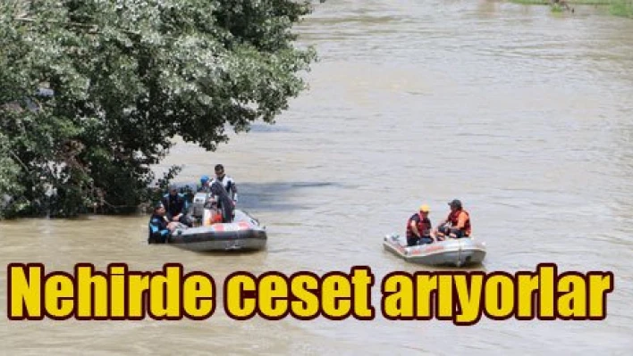 Eşini nehre attı