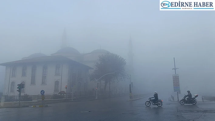 Görüş mesafesi düştü, Selimiye gözden kayboldu