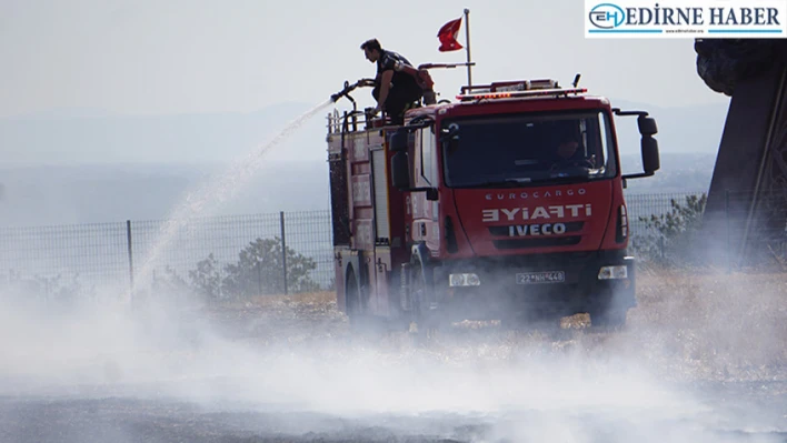 Hıdırlık Tepesinde henüz nedeni bilinmeyen yangın çıktı