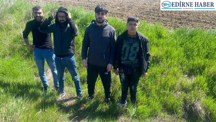 Jandarma ekipleri 4 düzensiz göçmen yakaladı