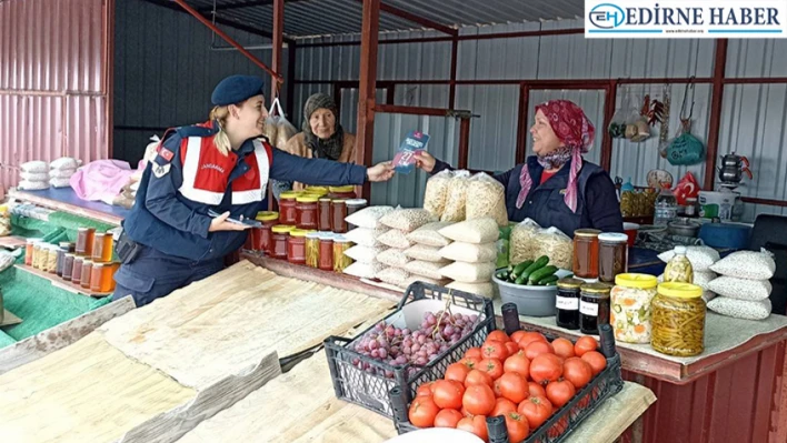 Jandarma ekipleri KADES uygulamasını tanıtıyor