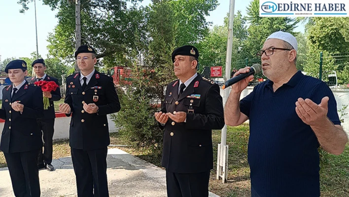 Jandarmadan şehitlere vefa