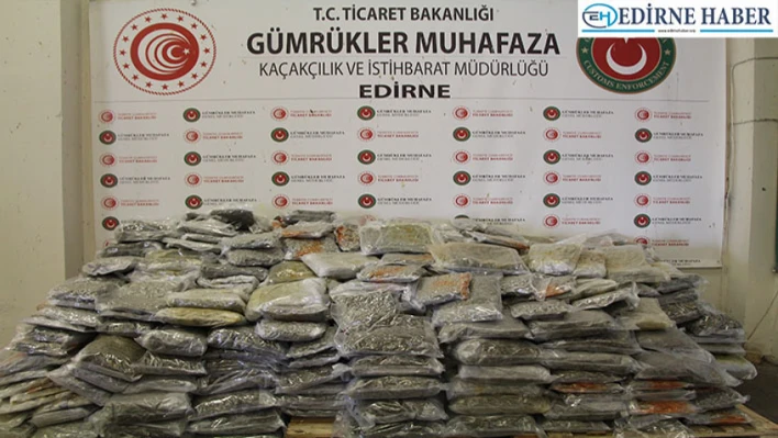 Kapıkule'de 635 kilogram uyuşturucu ele geçirildi