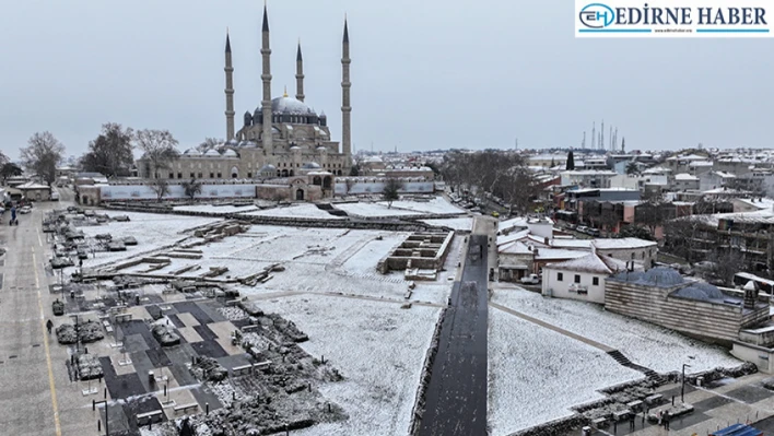 Kar yağışı sonrası kartpostallık görüntüler