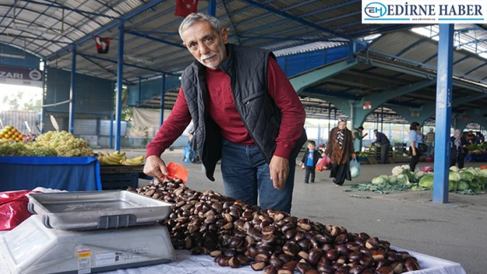 Kış aylarının vazgeçilmezi kestane tezgahtaki yerini aldı