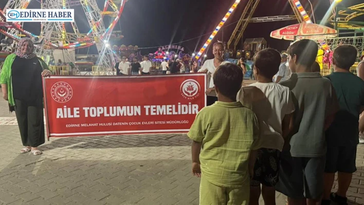 Koruma altındaki çocuklar lunaparkta doyasıya eğlendi