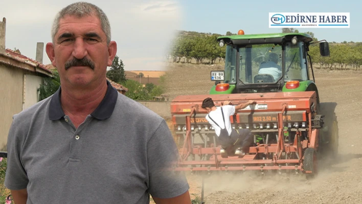 Kuraklıktan sonra gelen yağışlar çiftçinin yüzünü güldürdü