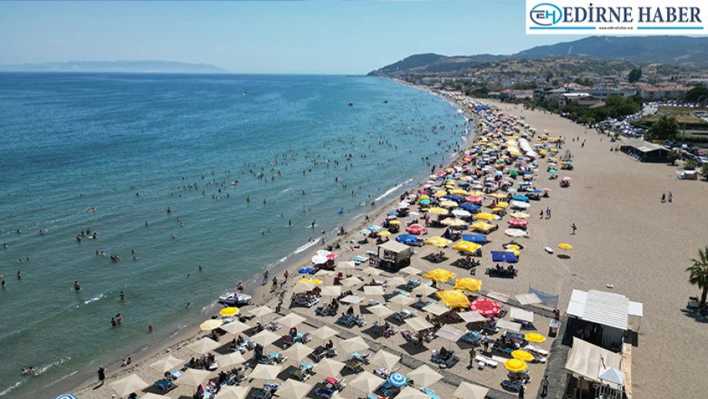 Mavi bayraklı plajlarda yoğunluk yaşanıyor