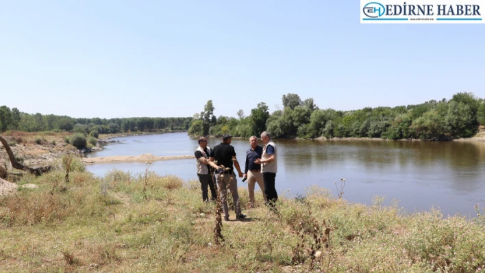 Meriç Nehri'nde kuraklık nedeniyle kontrollü sulamaya geçildi