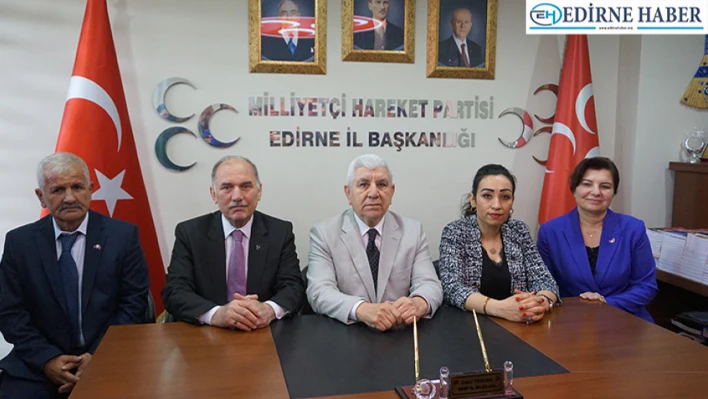 MHP Edirne milletvekili adayları düzenlenen toplantı ile tanıtıldı