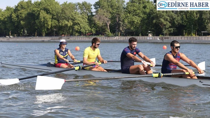 Milli kürekçiler şampiyonaya Meriç Nehri'nde hazırlanıyor