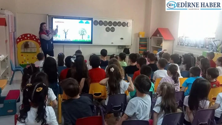 Minik öğrencilere su tasarrufu eğitimi verildi