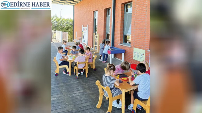 Miniklerin yaratıcılığı ve sosyal becerileri TED Edirne Koleji'nde gelişiyor