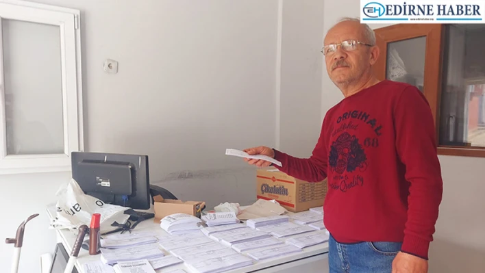 Muhtarlık seçimi yenilenecek mahallede seçmen kağıtlarının dağıtımı başladı