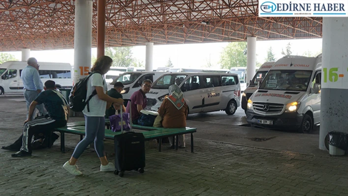 Otobüs terminalinde bayram yoğunluğu başladı